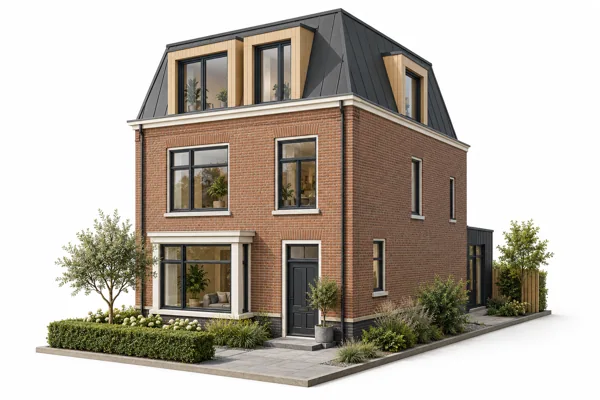 Dakopbouw — illustratief bouwmodel